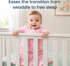 TOTBASIC sleep sack sleeve detail highlighting integrated warmth