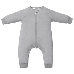 TOTBASIC baby sleep sack with feet front view showing full coverage and warmth