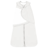 TOTBASIC baby swaddle cloud design with Velcro fasteners keeps baby secure.