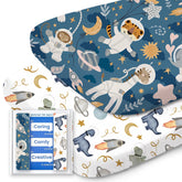 TOTBASIC universal-fit bassinet sheet provides secure compatibility with most bassinets.