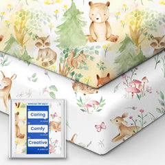 TotBasic crib sheets in soft jersey fabric for gentle baby skin