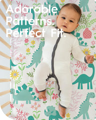 TOTBASIC soft-jersey-cotton crib sheets provide lasting softness and comfort