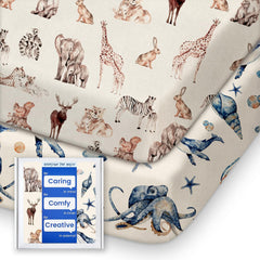 TOTBASIC Graco pack-n-play fitted sheet in soft jersey for gentle skin contact