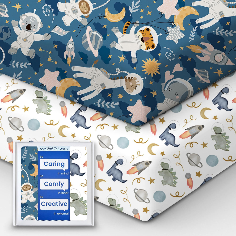 TotBasic premium fitted crib sheet on mattress for snug, safe sleep
