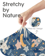 Soft, quiet sleep surface supports restful naptime for baby.