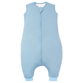 TOTBASIC Toddler Sleep Sack with Feet front view shows breathable fabric for all-night comfort.