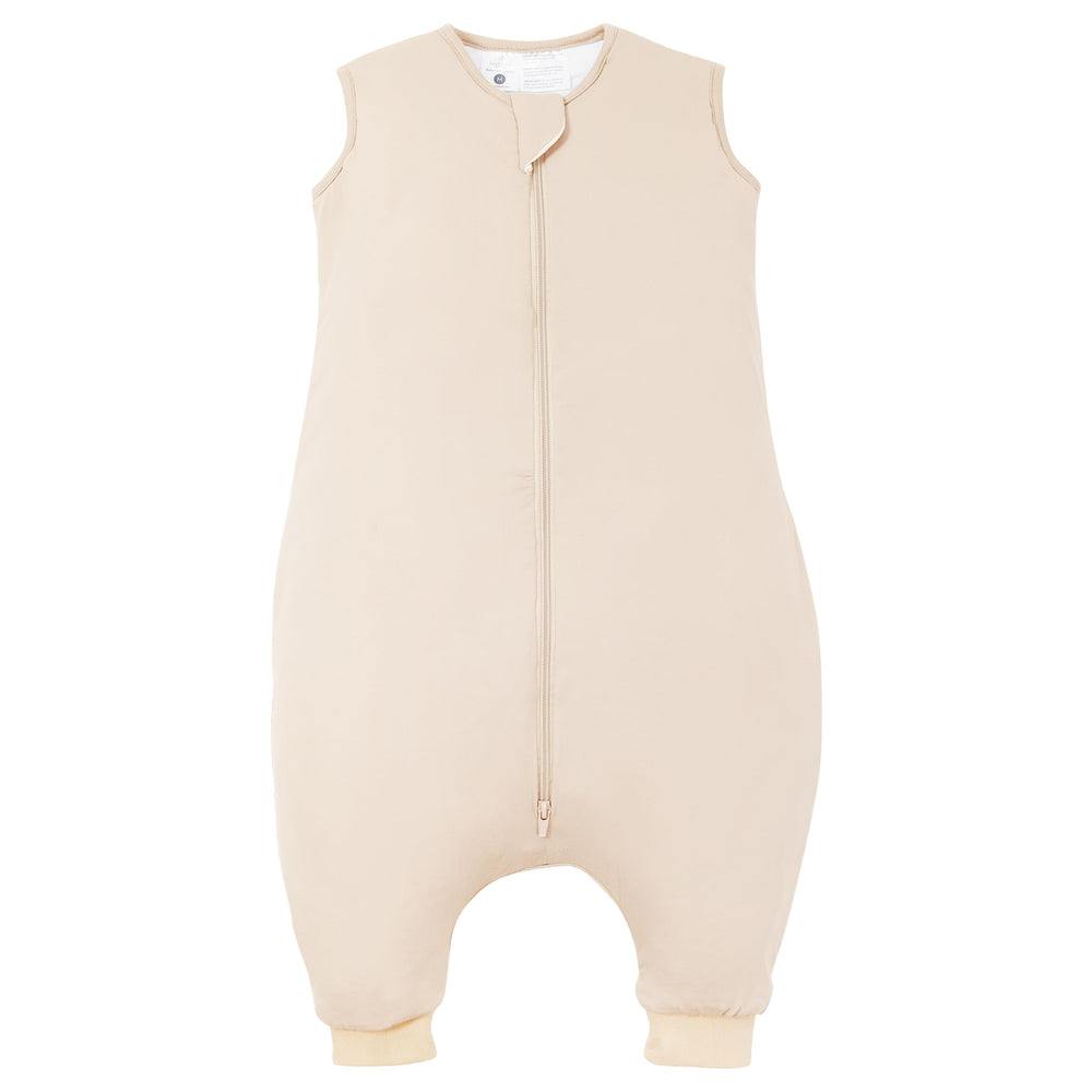 TotBASIC toddler sleep sack with feet, front view, soft breathable fabric