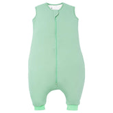 TOTBASIC Toddler Sleep Sack with Feet in Sage — soft, breathable fabric.