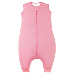 TOTBASIC toddler sleep sack with feet in soft pink keeps kids cozy at night.