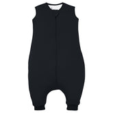 TOTBASIC toddler sleep sack with feet in midnight keeps active walkers warm.