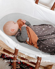 TotCare cloud sheets provide breathable comfort for restful daytime naps.