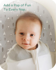 TotChill bassinet sheet fabric close-up showing plush, breathable polyester texture.