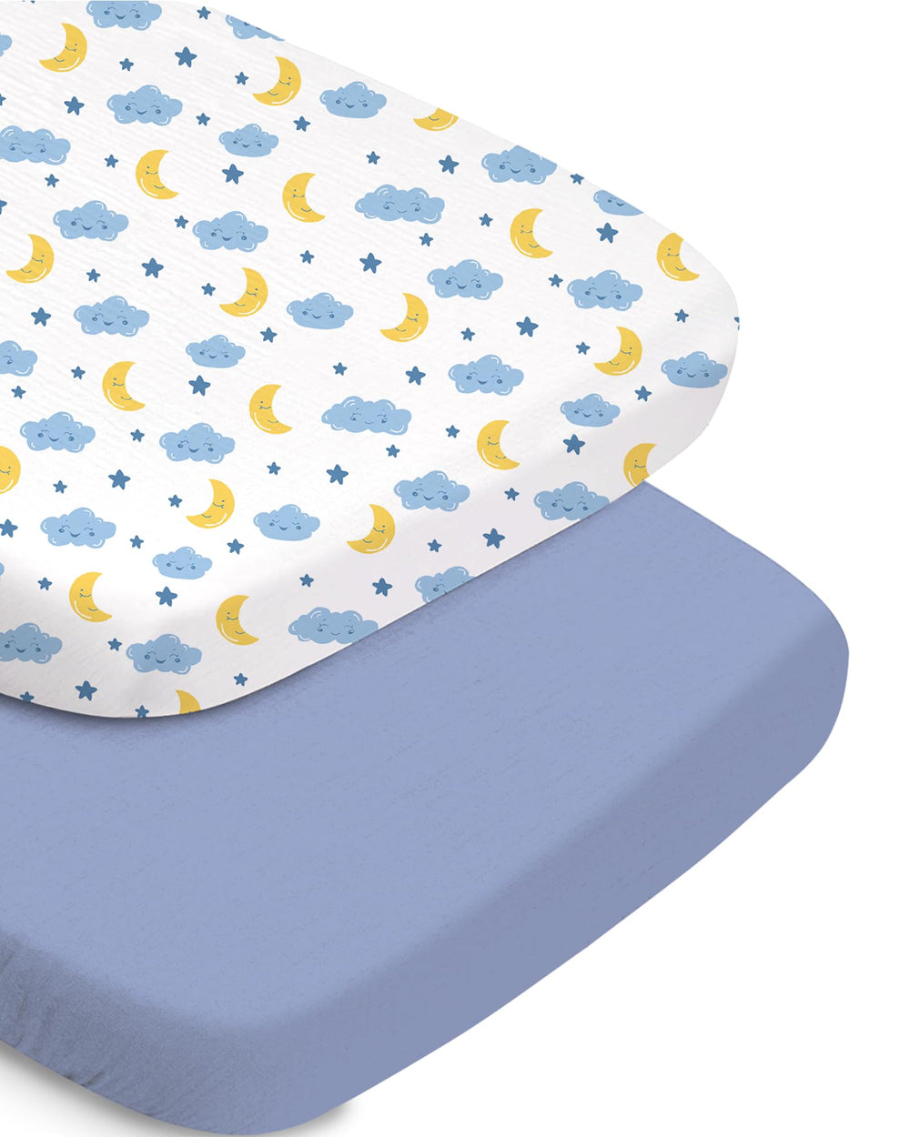 TotChill bassinet sheets two-pack prints for a coordinated nursery look
