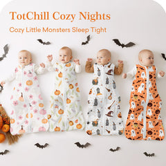 TOTCHILL black cat sleep sack 0-3m for snug nighttime comfort