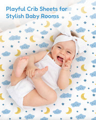 TotChill deep-pocket design crib sheet secures mattress with smooth, snug fit.
