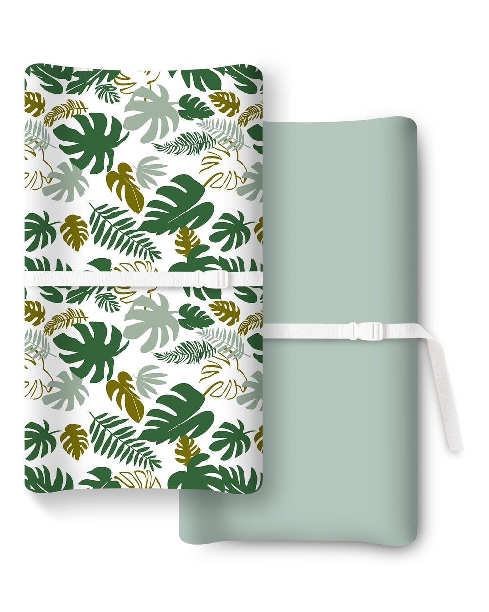 TotChill changing pad cover with two-color design fits standard pads securely