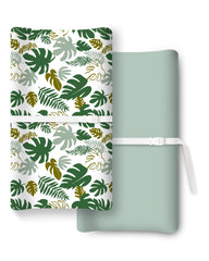 TotChill changing pad cover with two-color design fits standard pads securely