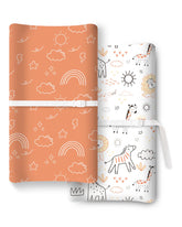 TotChill two-color cover on a changing pad for versatile style.