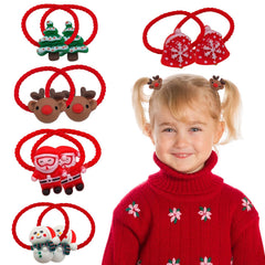 Totelux snowman hair tie design provides cute hold for everyday styles