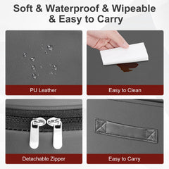 TOTIDYH salon booster seat leather surface water resistant and easy to wipe clean