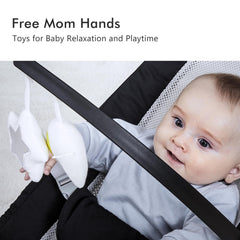 Adjustable recline on TotRun Baby Bouncer Chair for growing comfort.