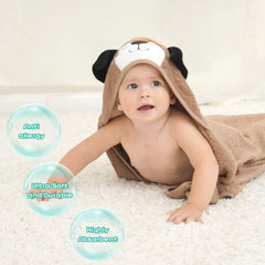 Touchat Elephant Hooded Towel with plush warmth for delicate skin.