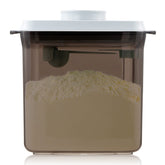 Tourdeus 1700ml airtight container front view for secure milk powder storage.