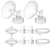 TOVVILD 16mm flange set for versatile breast pump assembly.