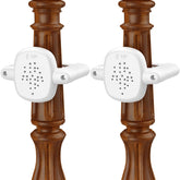 Toyjolka baby gate banister adapter 2pcs on a wooden staircase offers secure fit