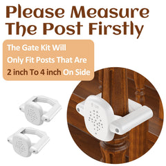 Toyjolka stair post fitting kit shown on round posts for versatile compatibility
