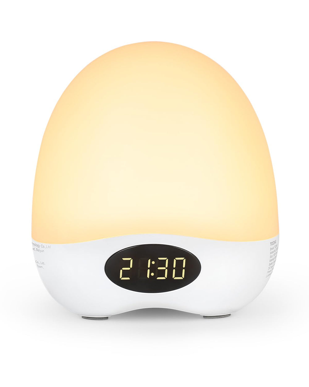 TOZING egg light on nightstand provides gentle night glow for feeding