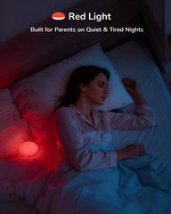 TOZING nursery night light in breastfeeding mode casts warm light for comfortable nursing