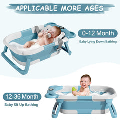 TPN baby bath cushion with safety belts for stable positioning