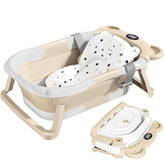 TPN collapsible baby bathtub folded view highlights compact storage and portability.