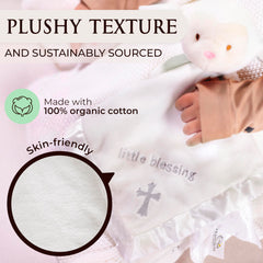 TRANQUIL KIDDO nursery-friendly lamb design suits any crib or stroller setting.