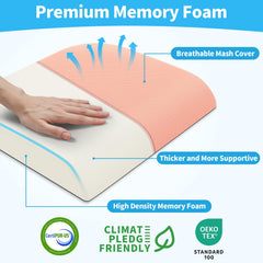 TranquilRelax memory foam close-up showing body-conforming comfort