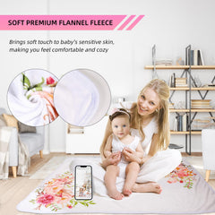 TRASUN soft flannel blanket texture offers cozy comfort during newborn to toddler photoshoots.