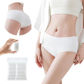Travelcare Women's disposable underwear, individually wrapped for hygienic travel comfort.