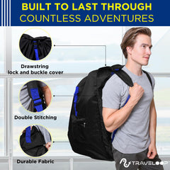 Padded shoulder straps with air-pressure technology for comfort