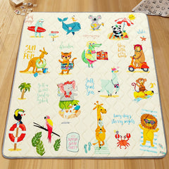 TreeBud Baby Play Mat close up tummy time cushion