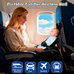 TRELC portable baby airplane bed storage bag keeps travel essentials organized