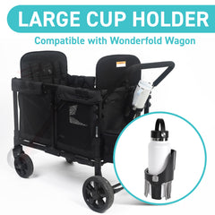 Tributary Brands cup holder side-mount on Wonderfold W2/W4 for versatile placement.