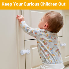 TRILINK cabinet locks provide drawer security to keep curious toddlers away from hazards.