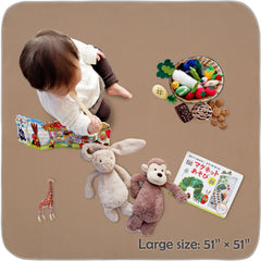 Triluby 51inch foldable splat mat ready to travel or store