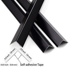 Mirror-finish Trimold corner guard cleans easily and adds a bright touch to interiors.