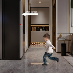 Trimold L-molding corner guard mounted in a kitchen, blending with decor.