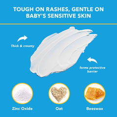 Triple Paste diaper rash cream 16oz tub texture close-up shows creamy formula.
