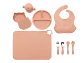 Trompo plate with suction base keeps meals steady for self-feeding.