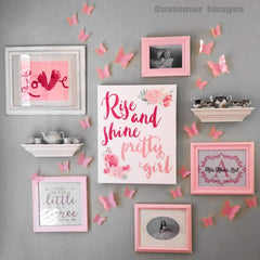 Trubetter butterfly wall decal pink enhances decor with removable, fuss-free application