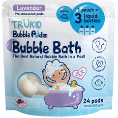 TruKid Bubble Podz bath bubbles brighten kids' bath time.